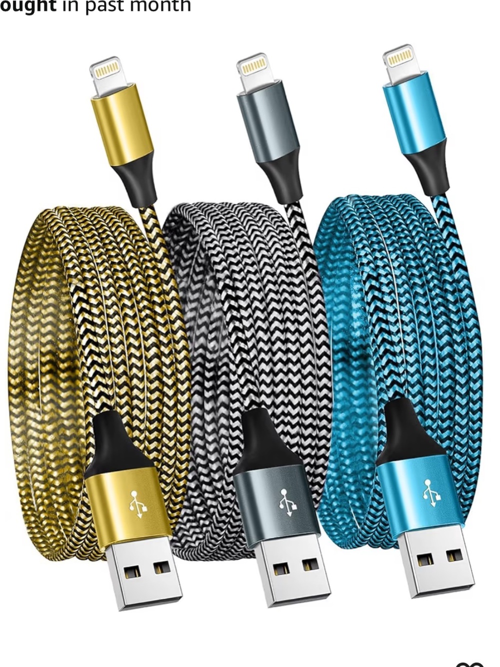 SHUSEL USB Lightning Cable,MFi Certified iPhone Charger Cord (2-Pack,6FT) Fast